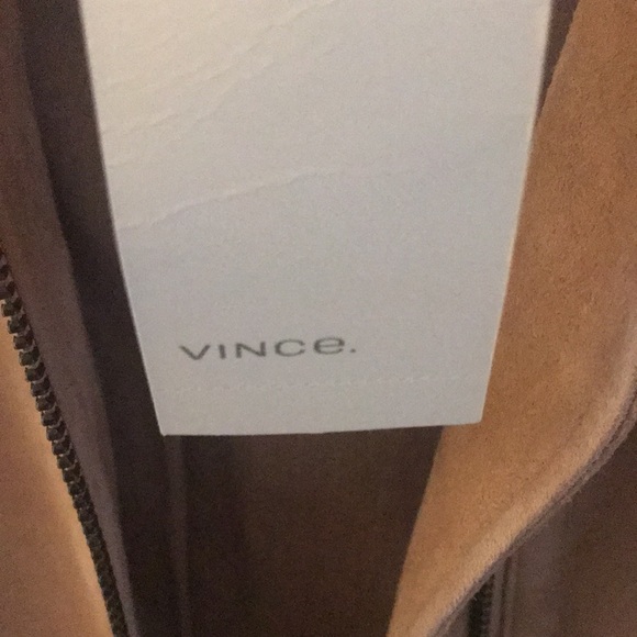 NWT. Women’s Vince Suede Moto Jkt! Size 4 Lamb Leather Suede! Perfect & Gorgeous - Picture 6 of 12